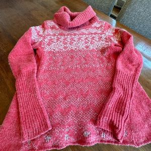 Free People Red Sweater - flattering